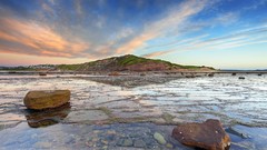 Landscapes water skies