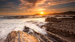 Landscapes water sun