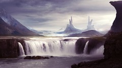 Landscapes waterfalls