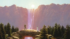 Landscapes waterfalls