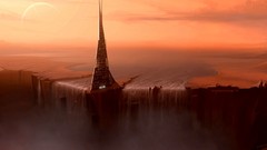 Landscapes waterfalls artwork cgi fantasy art Gary Tonge