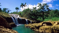 Landscapes waterfalls rivers