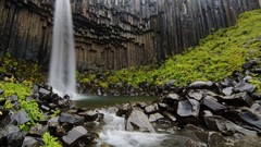 Landscapes waterfalls rocks national park bing iceland