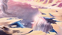 Landscapes waterfalls science fiction tanks halo concept art 