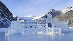 Landscapes white ice ice castle