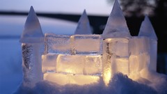 Landscapes white ice ice castle