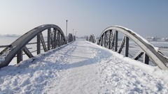 Landscapes winter Frozen Bridges
