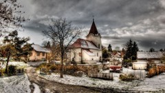 Landscapes winter HDR Photography stare