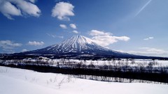Landscapes winter Japan mount fuji