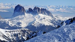 Landscapes winter Mountains