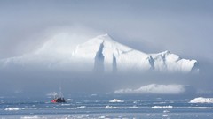 Landscapes winter ocean glacier HDR Photography