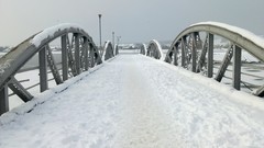 Landscapes winter snow Bridges