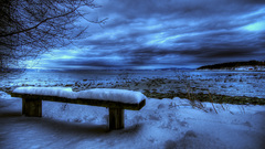 Landscapes winter snow HDR