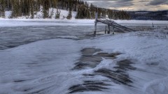 Landscapes winter snow-white