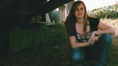 Landscapes woman jeans Bridges blondes long hair teen