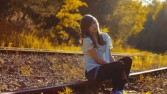 Landscapes woman models teen