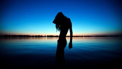 Landscapes woman outdoors