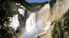Landscapes Wyoming waterfalls colors falls national park 