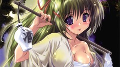 Lanterns anime girls cleavage boobs original characters