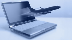 Laptop jet abstract computer