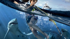 Lara croft Sharks Oceans