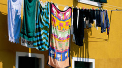 Laundry drying venice Italy