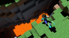 Lava cliffs minecraft zombies video games