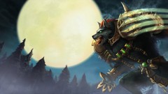 League of Legends fantasy art Warwick