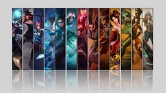 League of Legends shyvana riven ahri morgana Sona Janna the 
