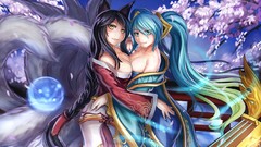 League of Legends video games ahri Sona