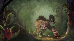 League of Legends video games fantasy art teemo Warwick