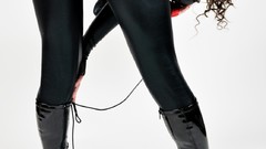 Leather boots ass Ariel
