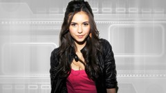 Leather brunettes woman Actress