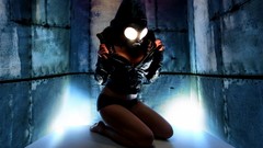 Leather cleavage gas masks