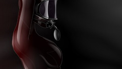 Leather latex cgi gag