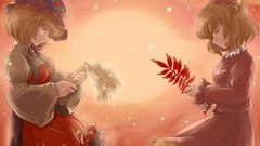 Leaves autumn harvest dress grapes hats fireflies goddess crops 