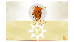 Leaves autumn Zodiac skulls scorpions Simple Background 