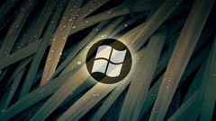 Leaves drops transparent twilight microsoft windows windows logo