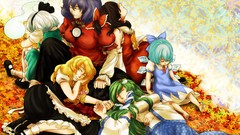 Leaves Fairies sleeping snakes goddess ghosts white hair 