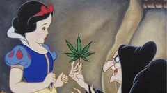 Leaves fairy tale funny marijuana witches snow-white Disney 