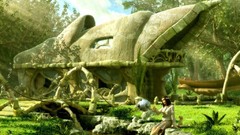 Leaves fantasy nature purple woman abstract House digital art 