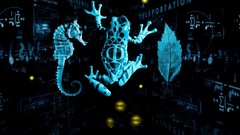 Leaves Fringe Frogs mathematics seahorses