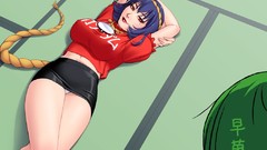 Leaves goddess Ropes anime girls short hair kochiya sanae 