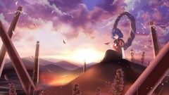 Leaves goddess Ropes anime girls short hair touhou yasaka 