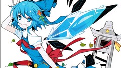 Leaves ice wings teeth Fairies dress white background Ribbons 