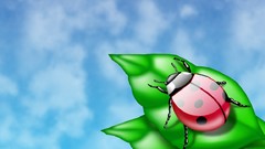 Leaves nature abstract digital art