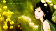 Leaves nature purple woman abstract digital art fantasy art 