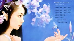 Leaves nature purple woman abstract digital art fantasy art 