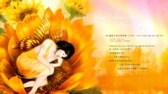 Leaves nature purple woman abstract digital art fantasy art 