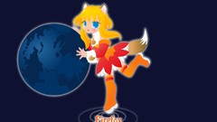 Leaves nature purple woman mozilla digital art fantasy art 